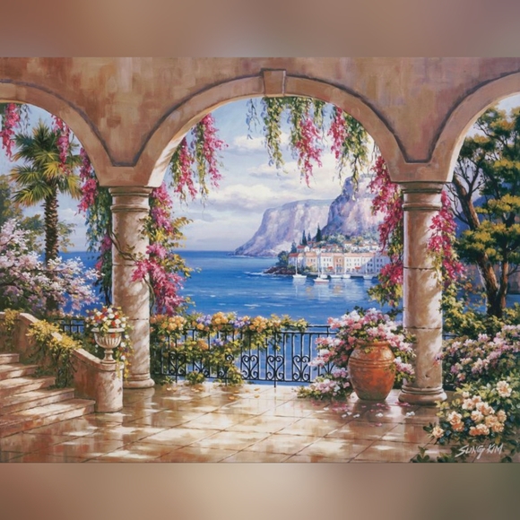 Floral Patio Wall Mural